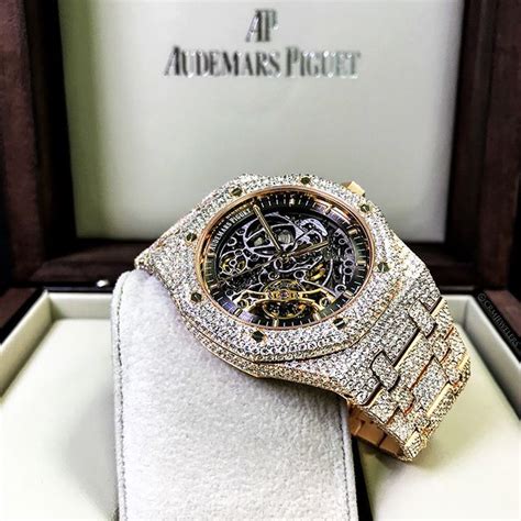 ap watch replica iced out|ap skeleton bust down.